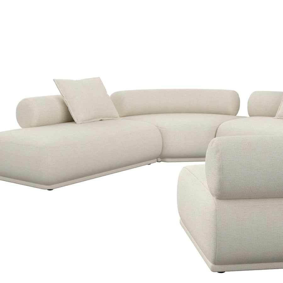 Bank Rembrandt 7,5-zits Rechts Beige