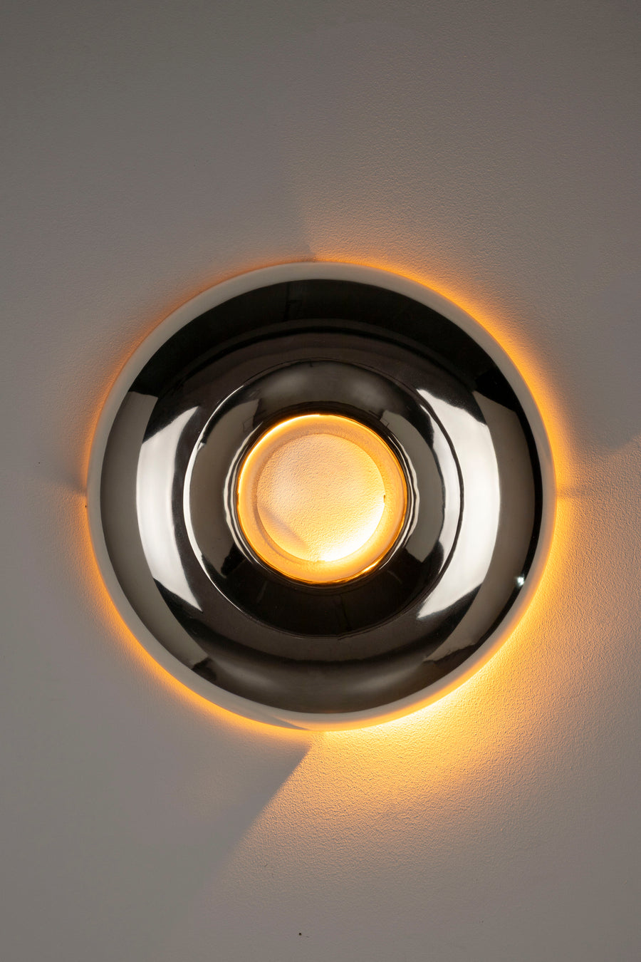 Wandlamp foodies delight glanzend zilver (set van 2)
