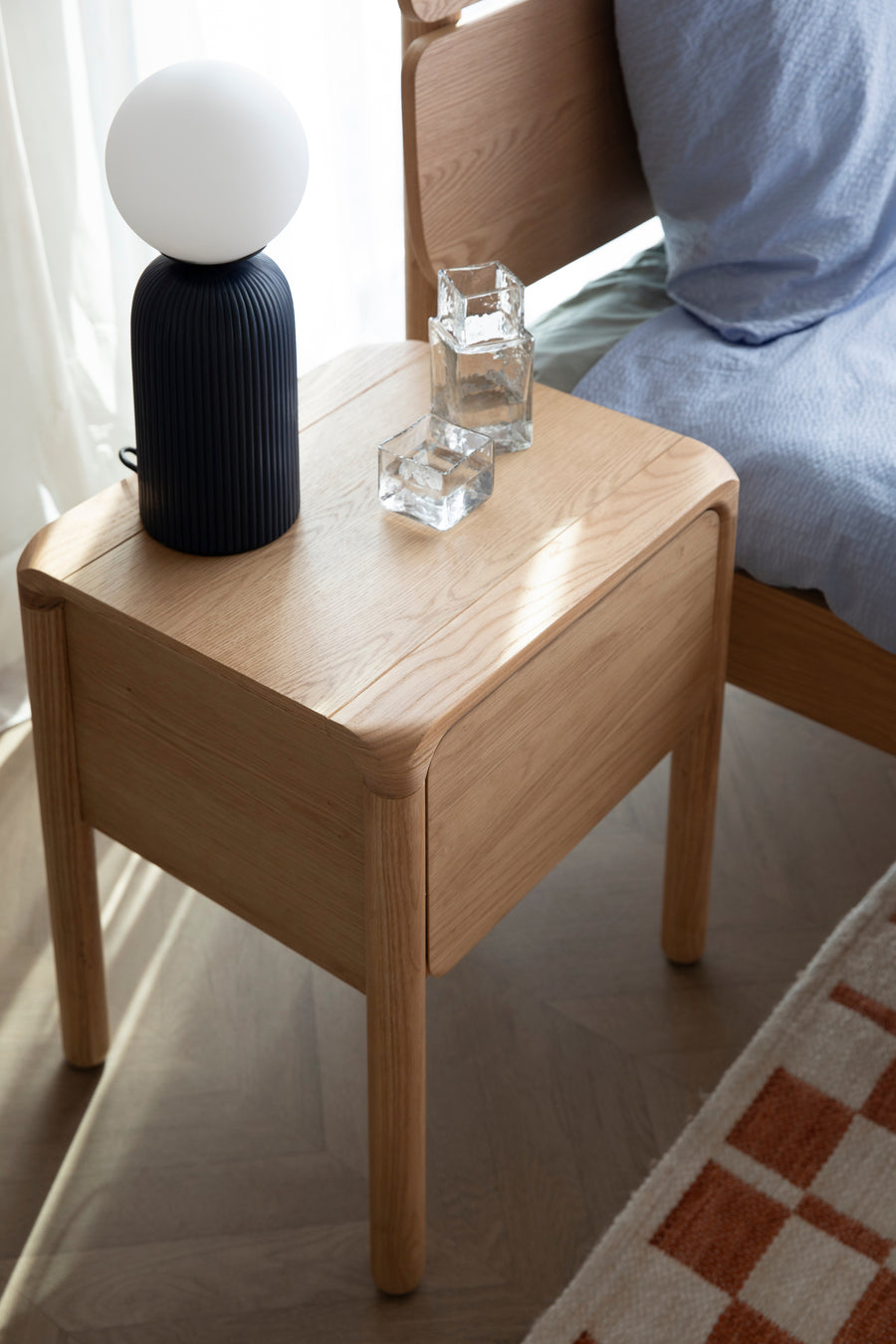 Zijtafel / Bedstandaard Storm Naturel