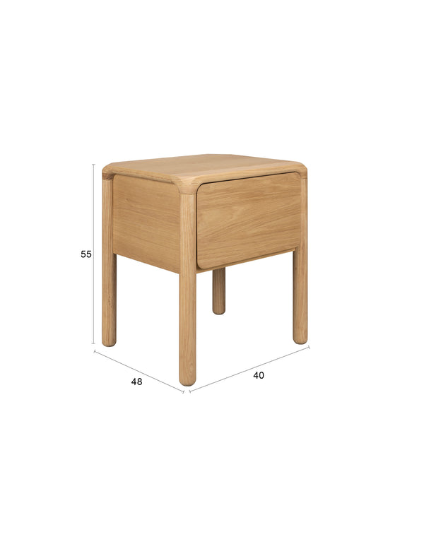 Zijtafel / Bedstandaard Storm Naturel
