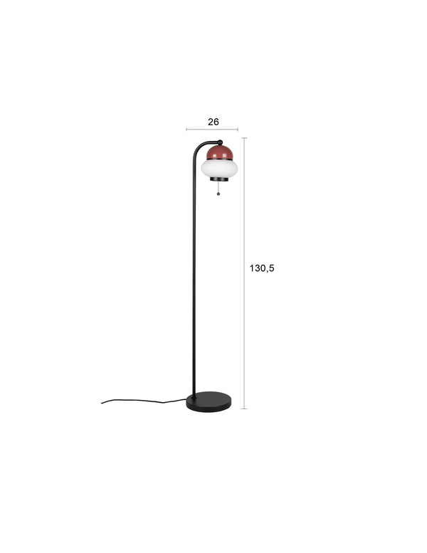 Vloerlamp Bumble Rood