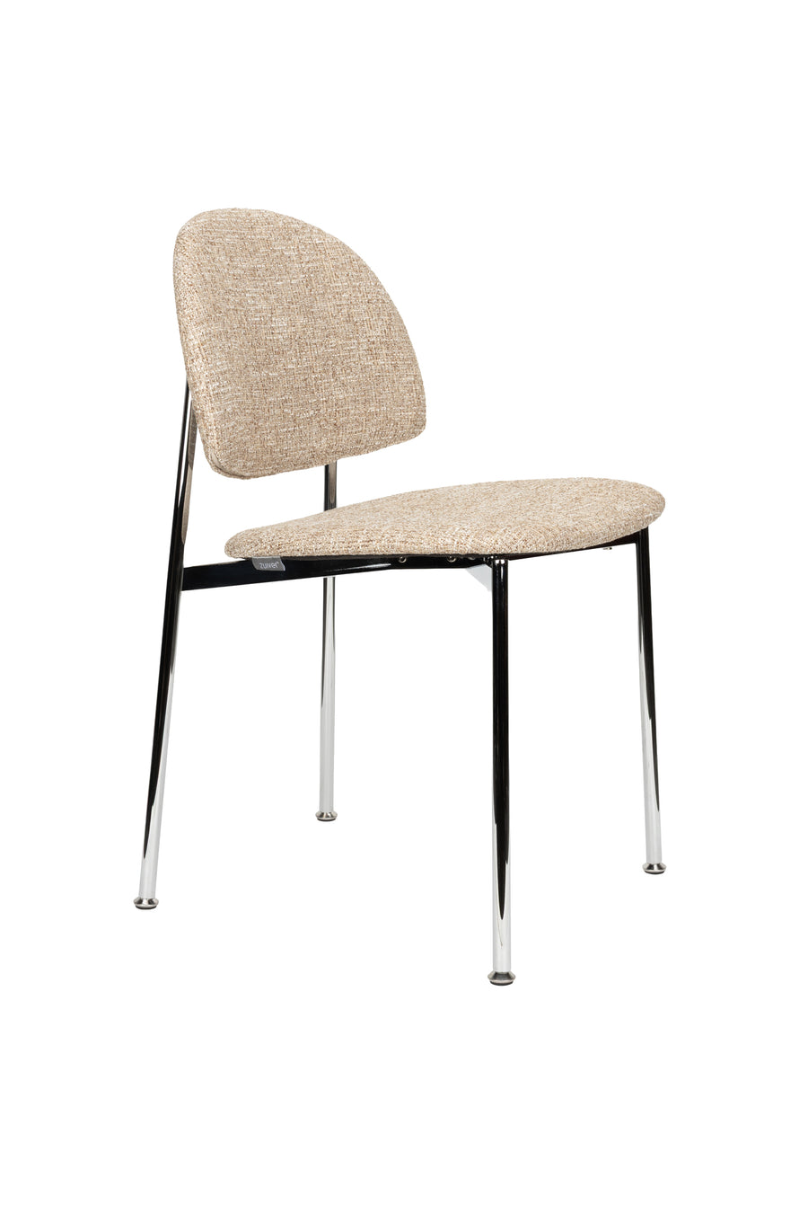 Stoel Sunrise Zilver/Beige (set van 2)