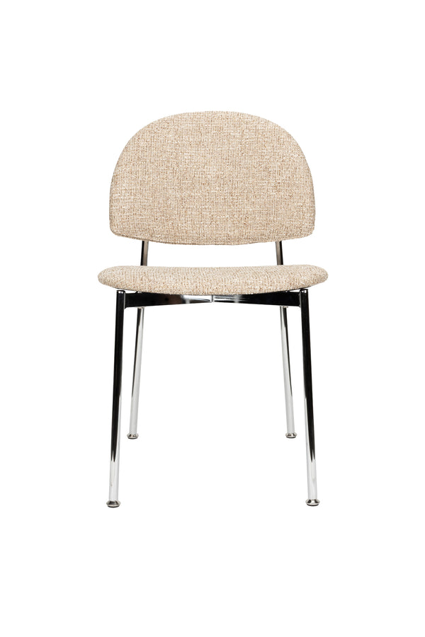 Stoel Sunrise Zilver/Beige (set van 2)