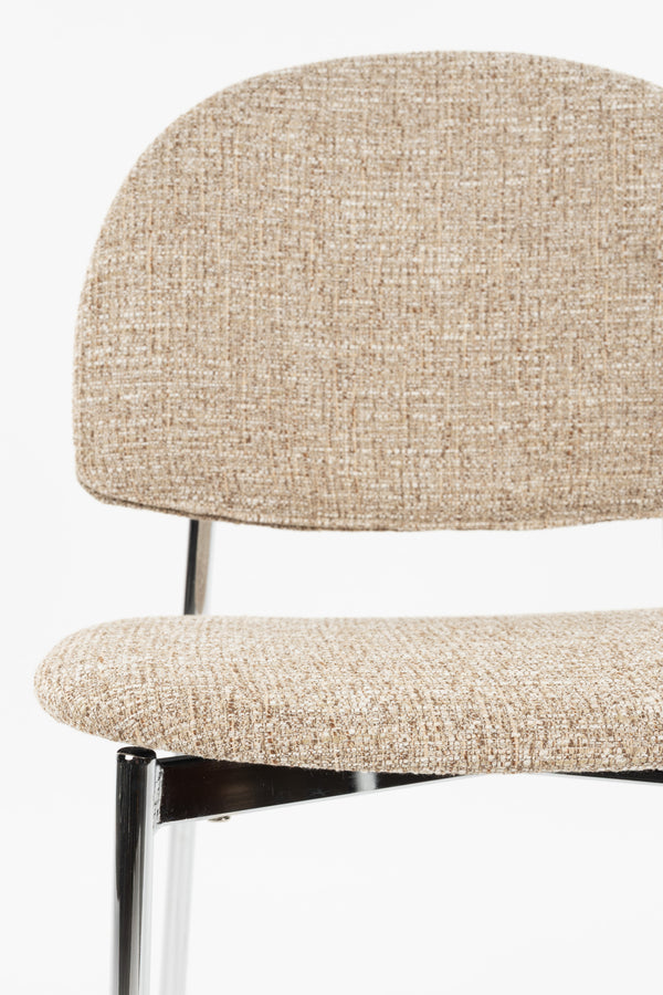 Stoel Sunrise Zilver/Beige (set van 2)
