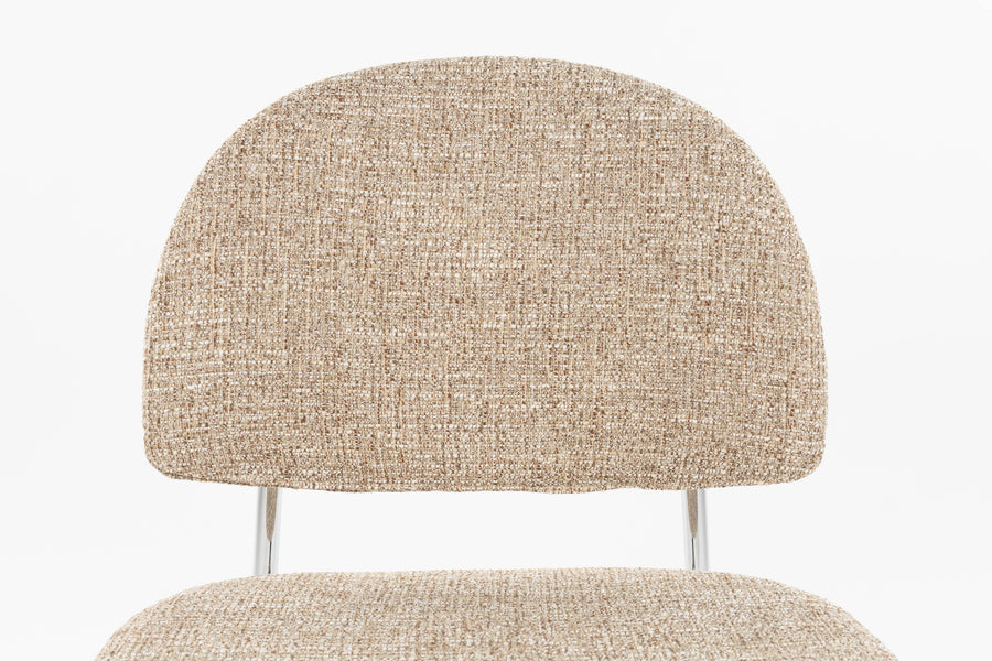 Stoel Sunrise Zilver/Beige (set van 2)