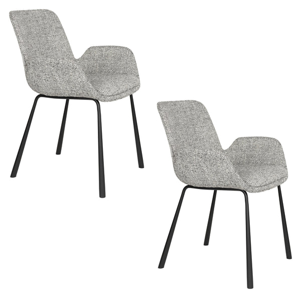 Fauteuil Brit Grijs (set van 2)