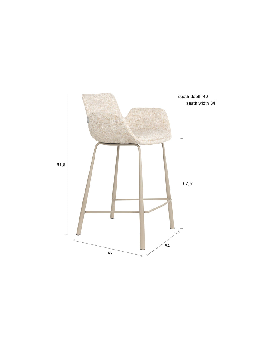 Counterkruk Brit Beige (set van 2)