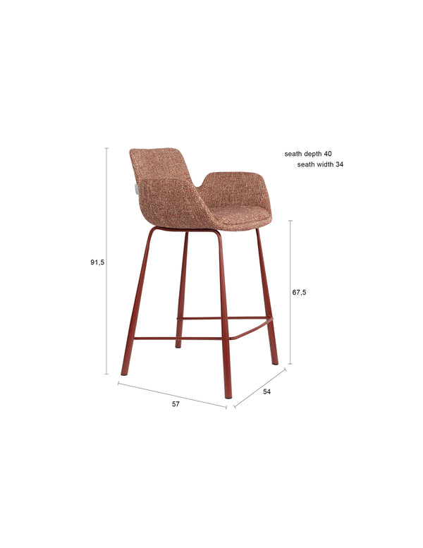 Counterkruk Brit Rood (set van 2)
