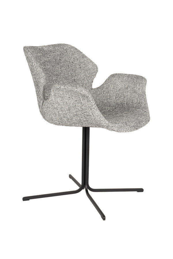 Fauteuil Nikki Grijs (set van 2)