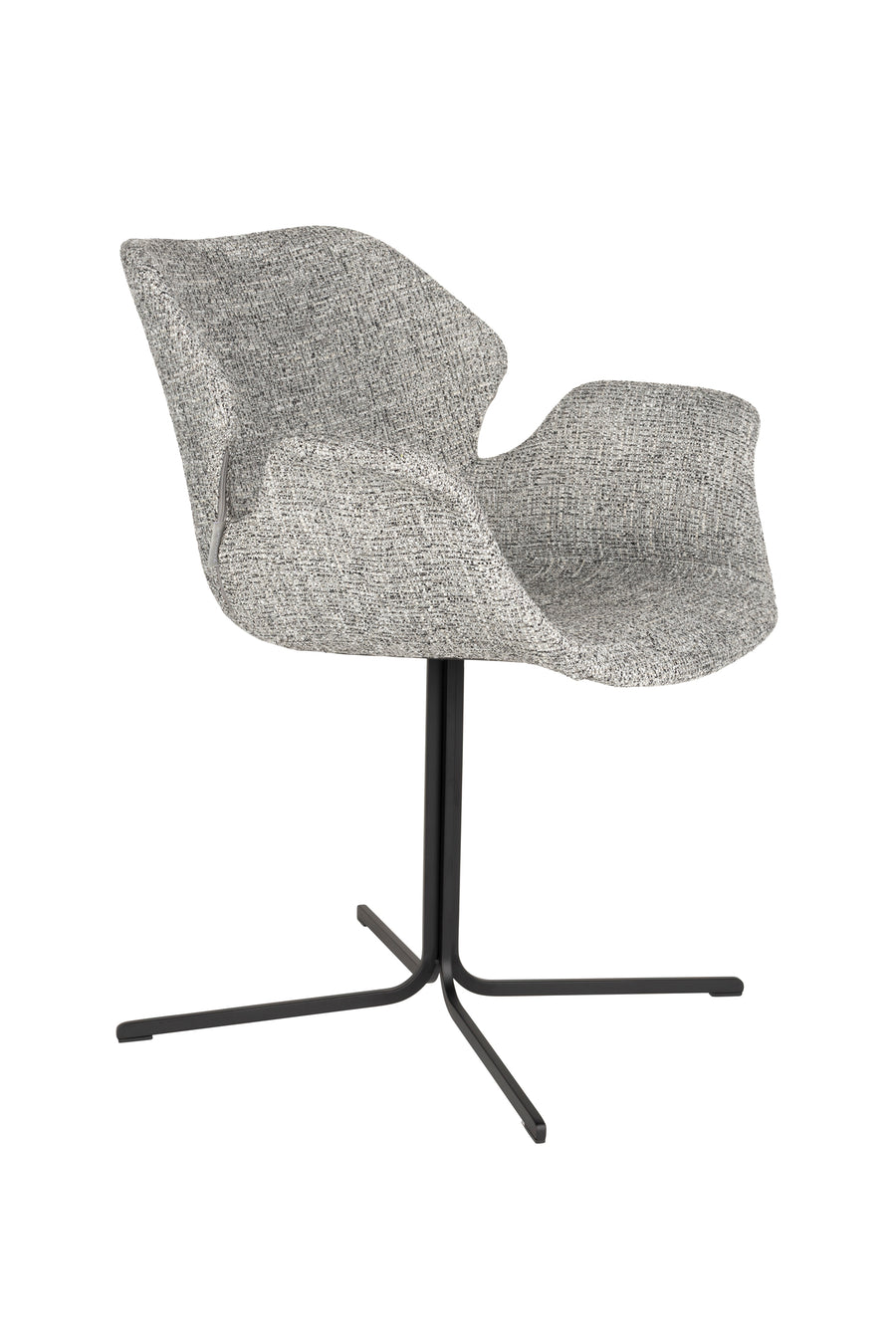 Fauteuil Nikki Grijs (set van 2)