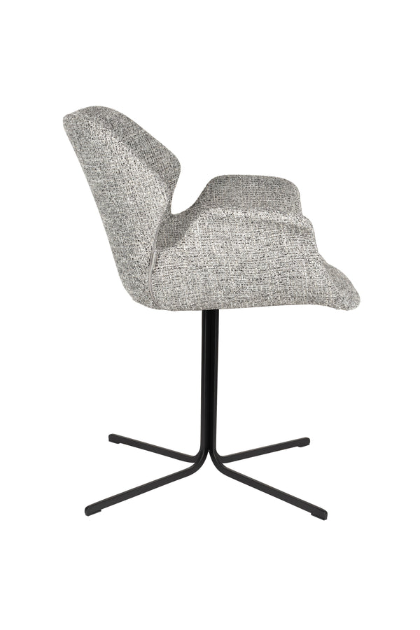 Fauteuil Nikki Grijs (set van 2)