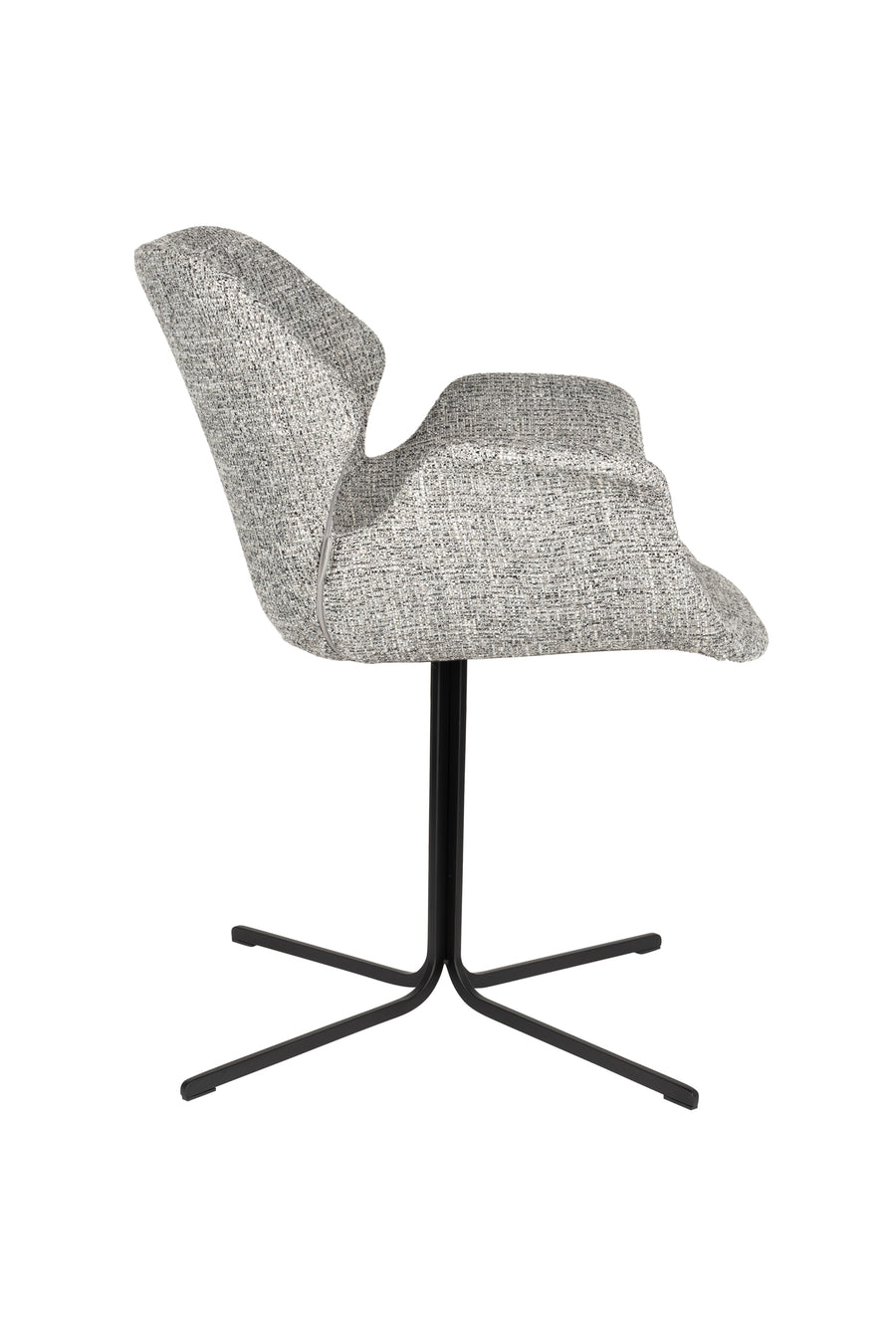 Fauteuil Nikki Grijs (set van 2)