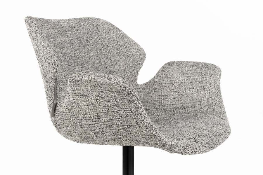 Fauteuil Nikki Grijs (set van 2)