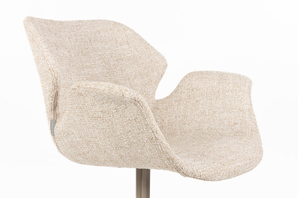 Fauteuil Nikki Beige (set van 2)