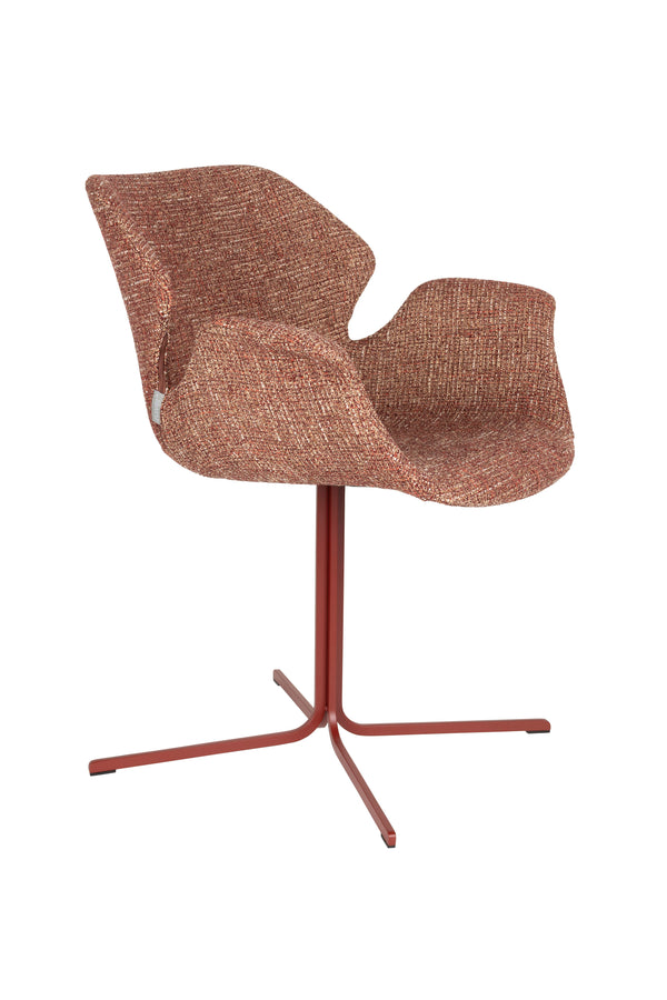 Fauteuil Nikki Rood (set van 2)