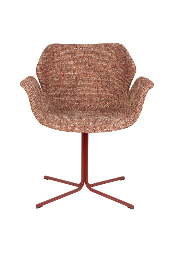 Fauteuil Nikki Rood (set van 2)