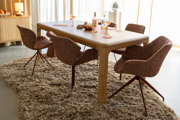 Fauteuil Nikki Rood (set van 2)