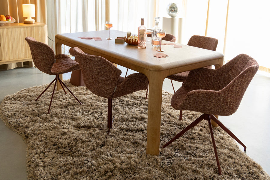 Fauteuil Nikki Rood (set van 2)