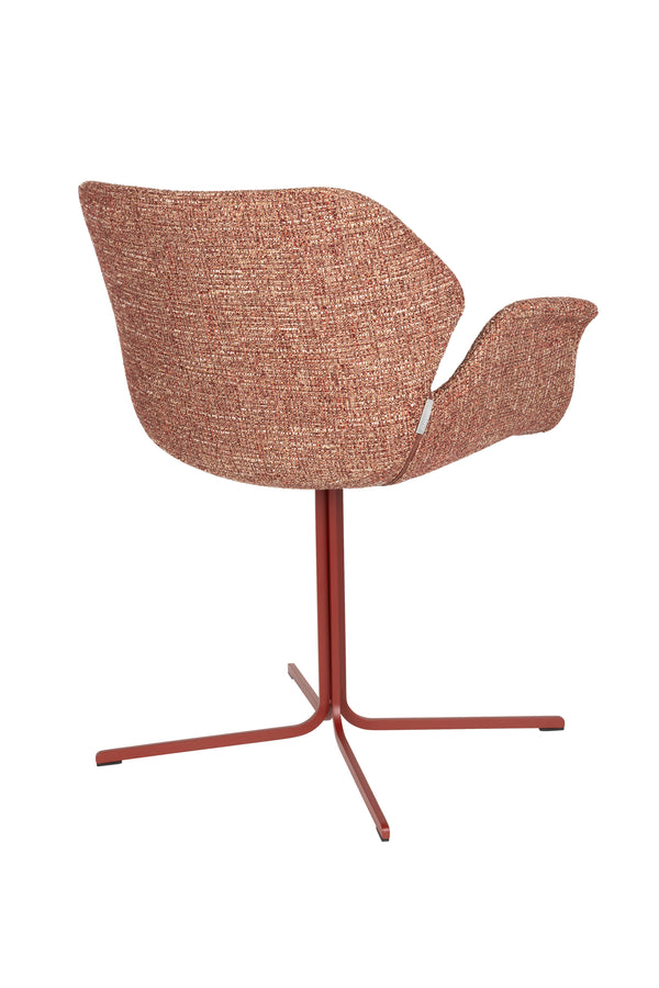 Fauteuil Nikki Rood (set van 2)