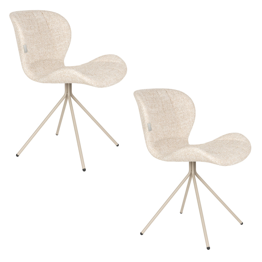 Stoel Omg Beige (set van 2)