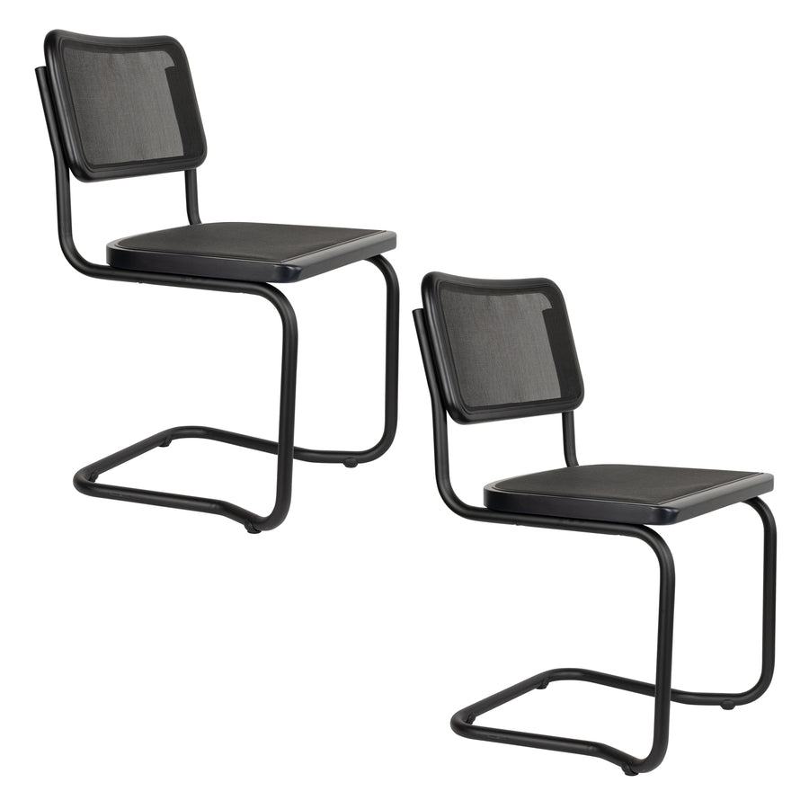 Stoel Carree Zwart (set van 2)
