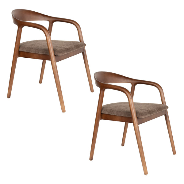 Stoel Melody Bruin (set of 2)