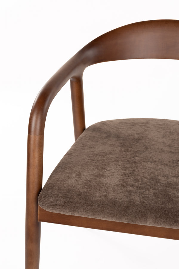 Stoel Melody Bruin (set of 2)