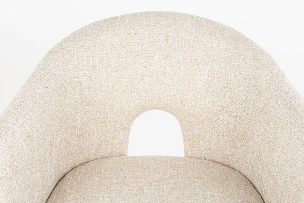 Contour eetkamerstoel armleuning beige (set of 2)