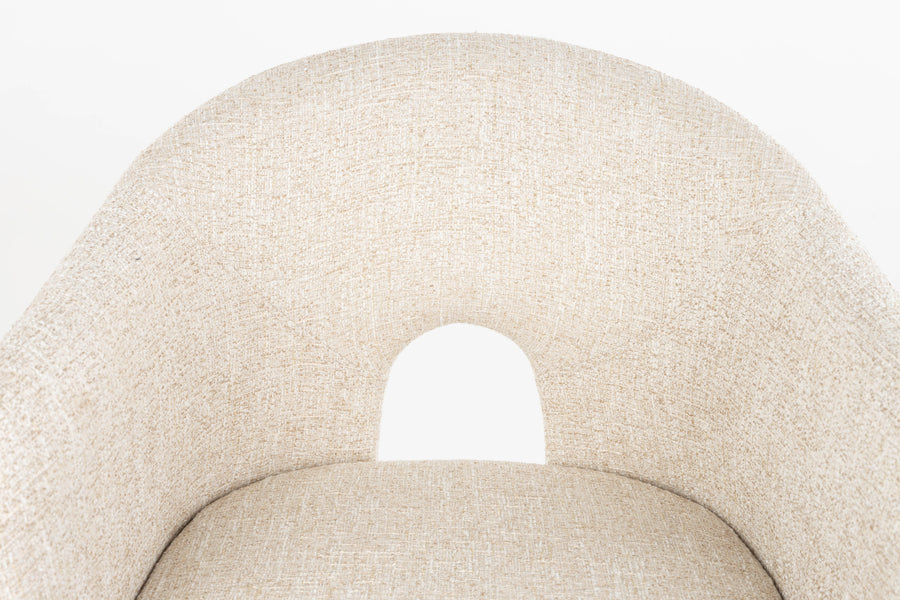 Contour eetkamerstoel armleuning beige (set of 2)
