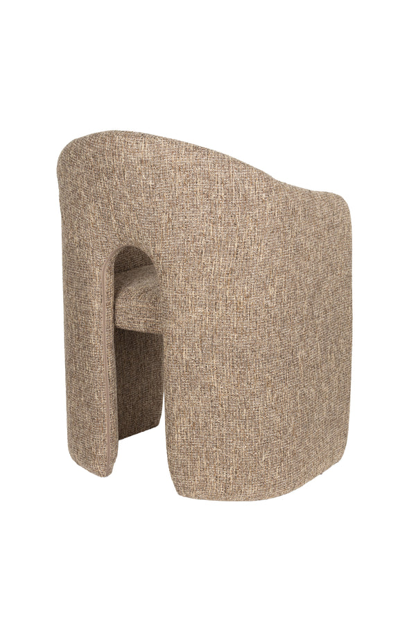 Contour eetkamerstoel armleuning lichtbruin (set of 2)