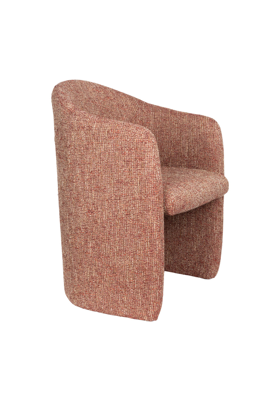 Contour eetkamerstoel armleuning terracotta rood (set of 2)