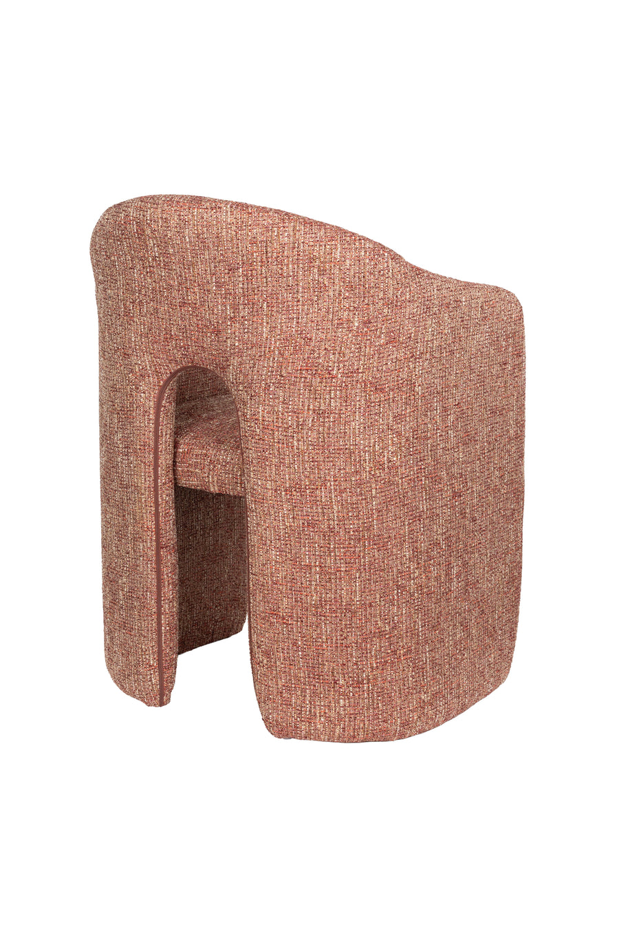 Contour eetkamerstoel armleuning terracotta rood (set of 2)