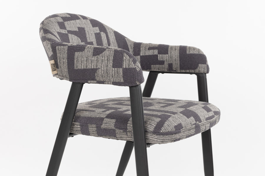 Stoel Miyo Donker Bruin (set van 2)