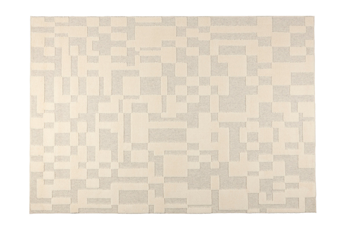 Vloerkleed Bricks 200x300 Grijs/Beige
