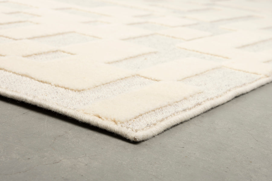 Vloerkleed Bricks 200x300 Grijs/Beige