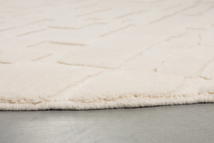 Bricks vloerkleed ovaal 200x290 cm grijs/ beige