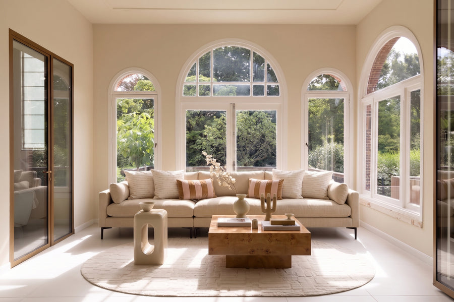 Bricks vloerkleed ovaal 200x290 cm grijs/ beige
