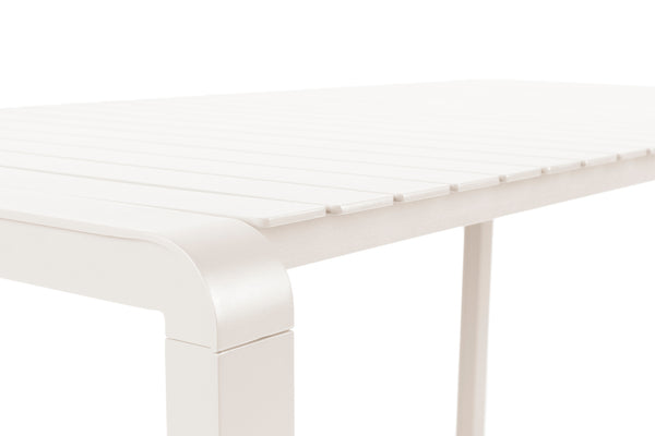 Set Tuintafel Vondel 214 + 6 Fauteuil Vondel Wit