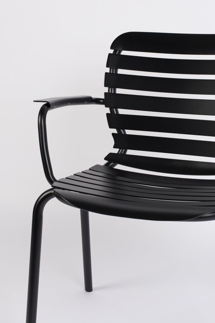 Set Tuintafel Vondel 214 + 6 Fauteuil Vondel Zwart
