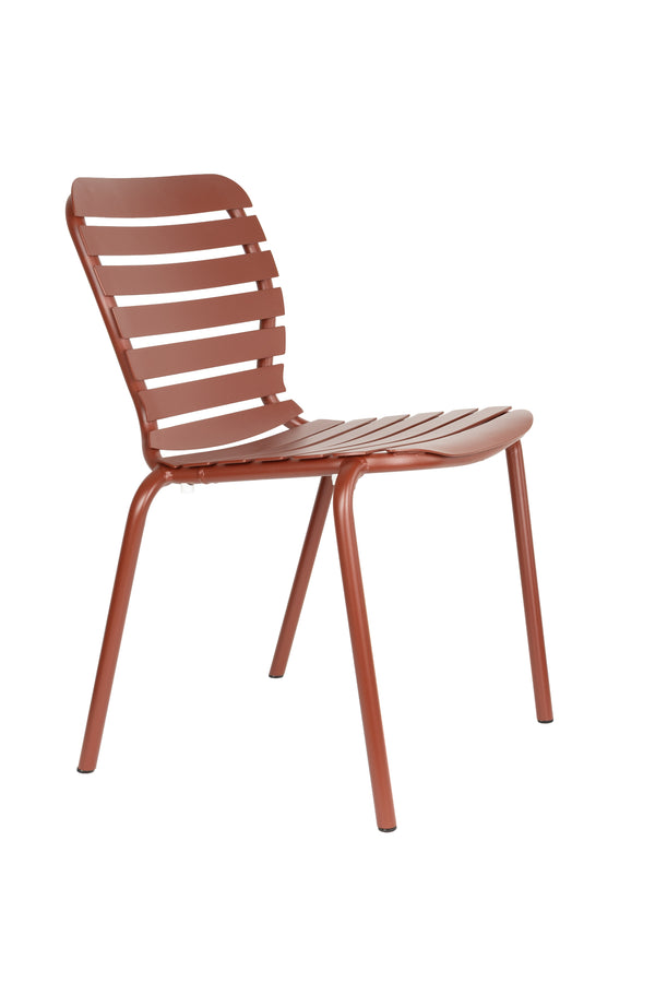 Set Tuintafel Vondel 214 + 6 Stoel Vondel Rood