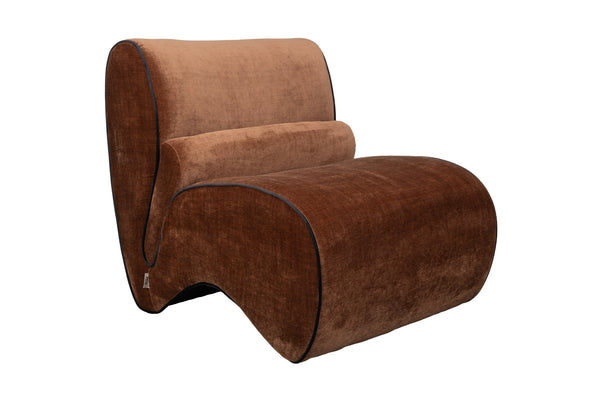 Loungestoel Donna Donker Bruin