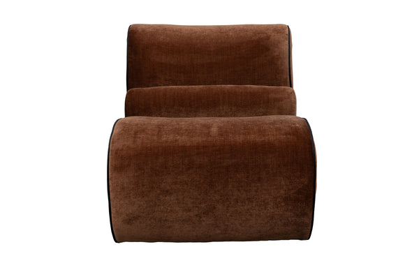 Loungestoel Donna Donker Bruin