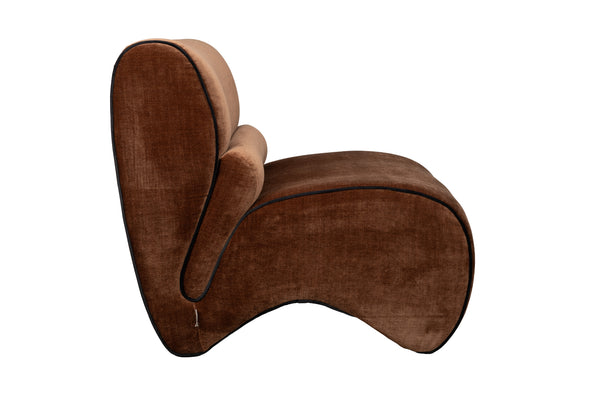 Loungestoel Donna Donker Bruin