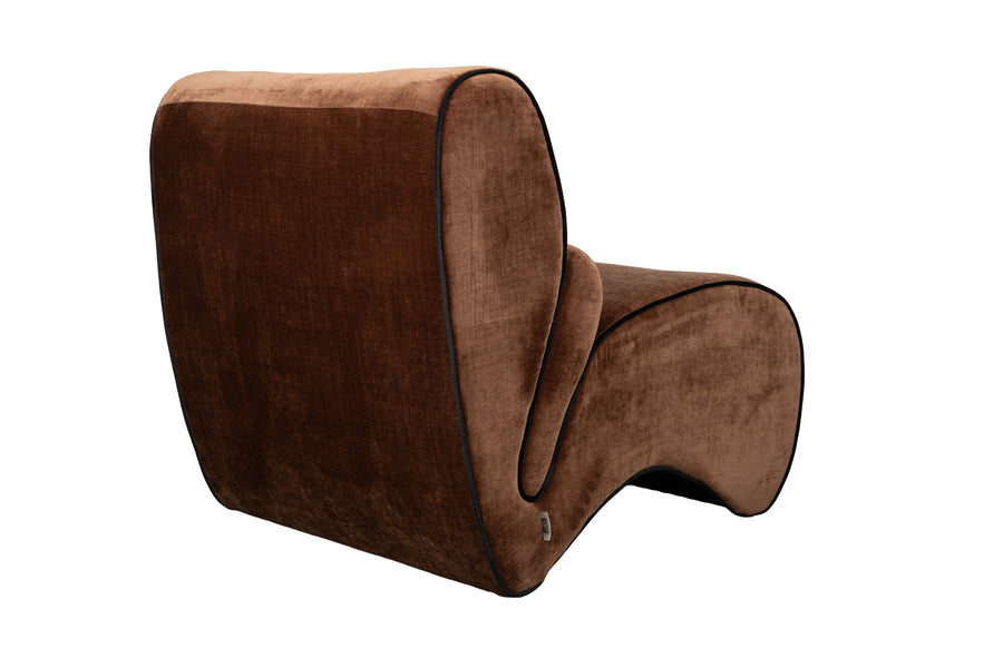 Loungestoel Donna Donker Bruin