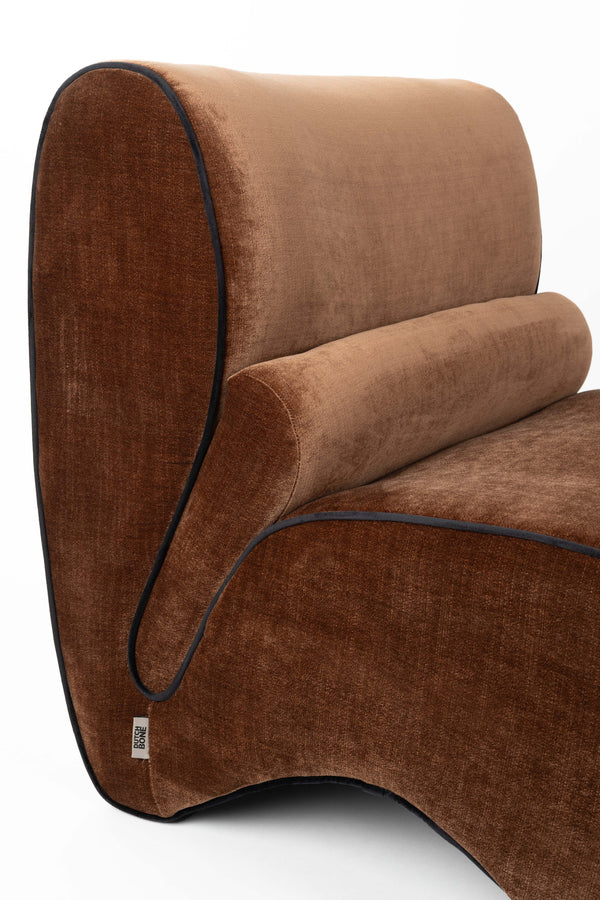 Loungestoel Donna Donker Bruin