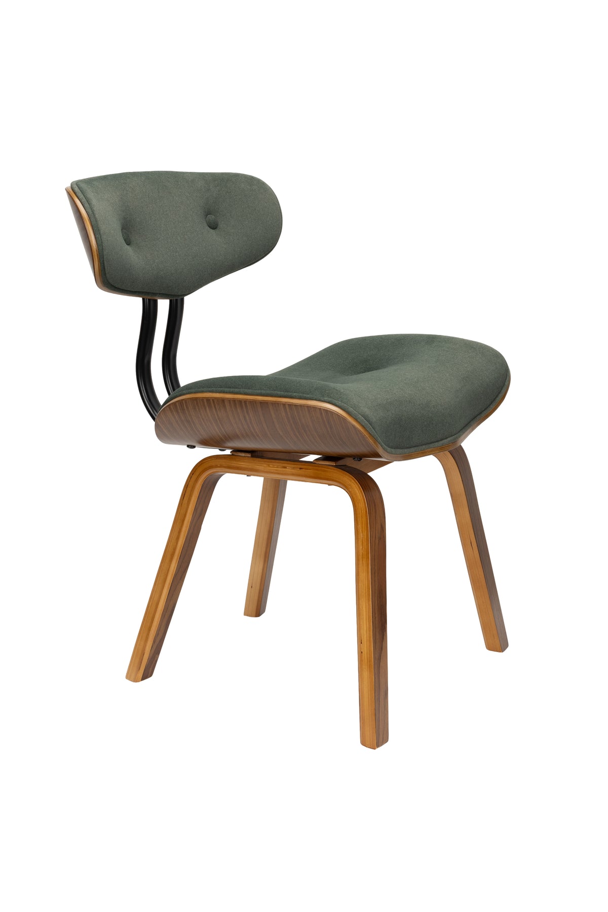 Stoel Blackwood Notenhout Groen