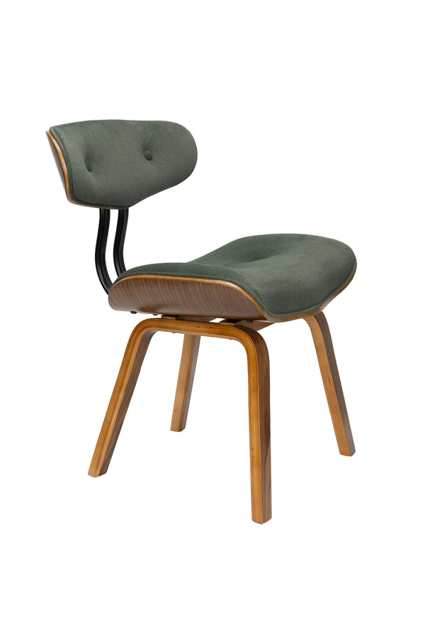 Stoel Blackwood Notenhout Groen