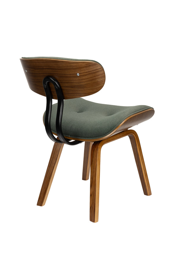 Stoel Blackwood Notenhout Groen