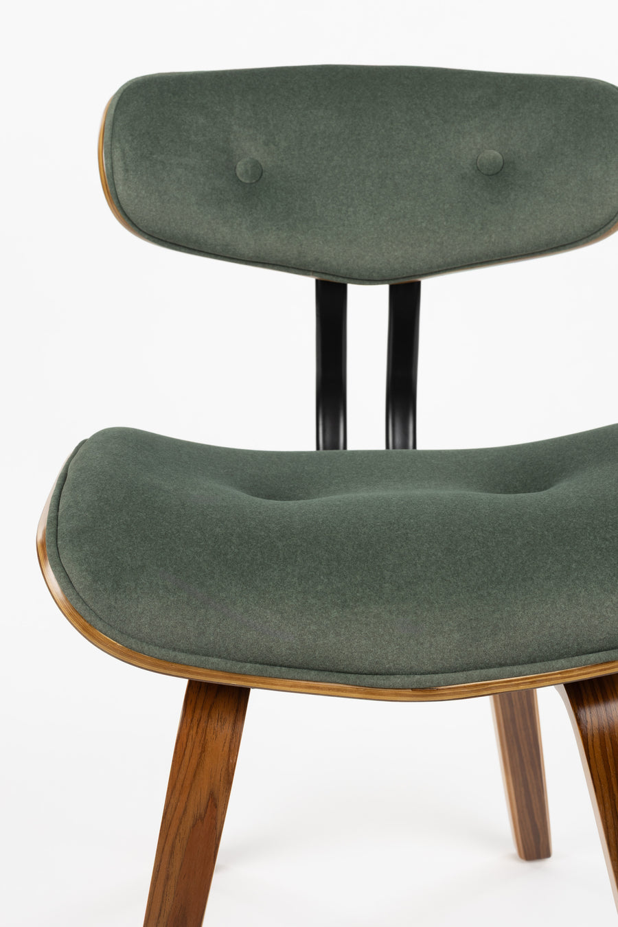 Stoel Blackwood Notenhout Groen