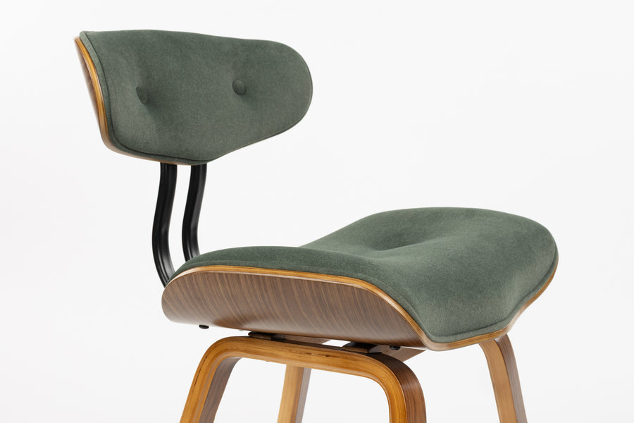 Stoel Blackwood Notenhout Groen